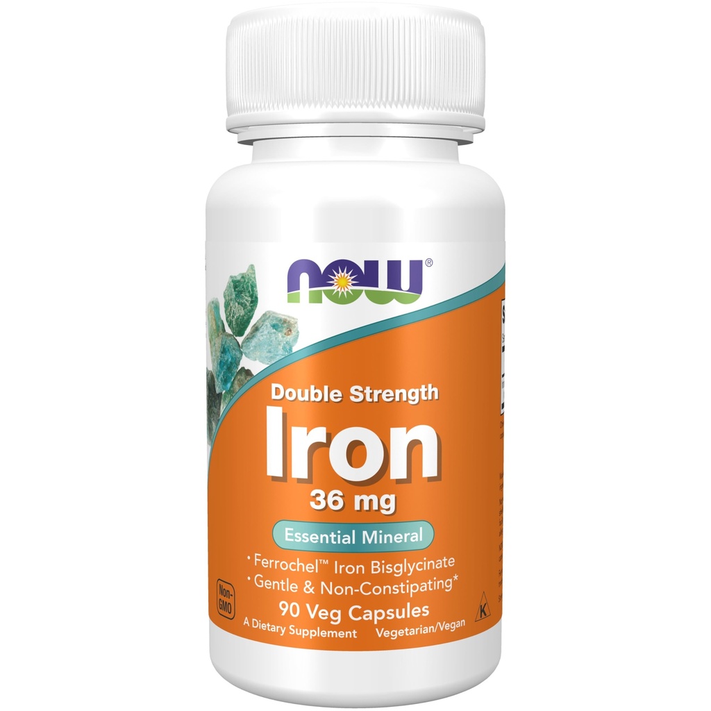 Şimdi Tamamlar, Iron 36 mg, Double Strength, Non-Constipating*, Essential Mineral, 90 Veg Capsules