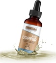 Ionic Copper Drops (30 PPM) – Saç, Skin, Nails & Bone Health için Saf Sıvı Supplement - Enerji, Wellness & Ortak Destek - 4oz (Glass Dropper Şişe)