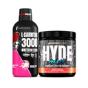 PROSUPPS L-Carnitine 3000 Stimulant Ücretsiz Sıvı Shots (Dragon Meyvesi) ve Hyde Max Pump Pre Workout for Men and Women (Fruit Punch)