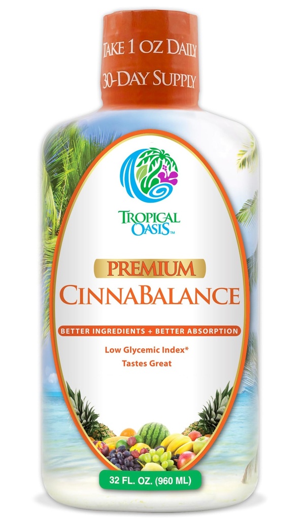 Cinnabalance - Sıvı Cinnamon Supplement w / Cinnamon Bark, Aloe Vera, Ginger Root, Green Tea & Antioksis - 32 oz, 32 hizmet vermektedir.