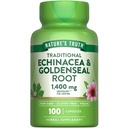 Nature's Truth Echinacea Goldenseal Capsules | 100 Count | Vegan, Non-GMO & Gluten Free Supplement | Herbal Support Complex