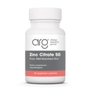 Alerji Araştırma Grubu çinko Citrate Supplement - Erkekler ve Kadınlar için çinko, Immune Support, Pure, Well-Absorbed, Well-Tolerated, Trace Mineral, 50 mg Vegetarian Capsules - 60 Kont