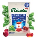 Ricola Max Swiss Cherry Throat Care Large Bag | Cough Suppressant Drops | Dual Action Liquid Center | Soothing Long-Lasting Relief - Count 34 (Pack of 1)