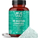 Love You 18 Enzyme Kompleksi – Plant-Based Digestive Enzymes for Women & Men | Supports Nutrient Abxia & Digestive Comfort | 60 Vegan Capsules ABD'de Yapılan
