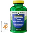 Spring Valley 400 mg Bone & Muscle Health Tabletleri, Diyetsel Tamam, 250 Count Best Magnezyum Supplement for Women, Pastillas de Magnesio para Mujer Sche with Lual's 45 Diabetes Decoded