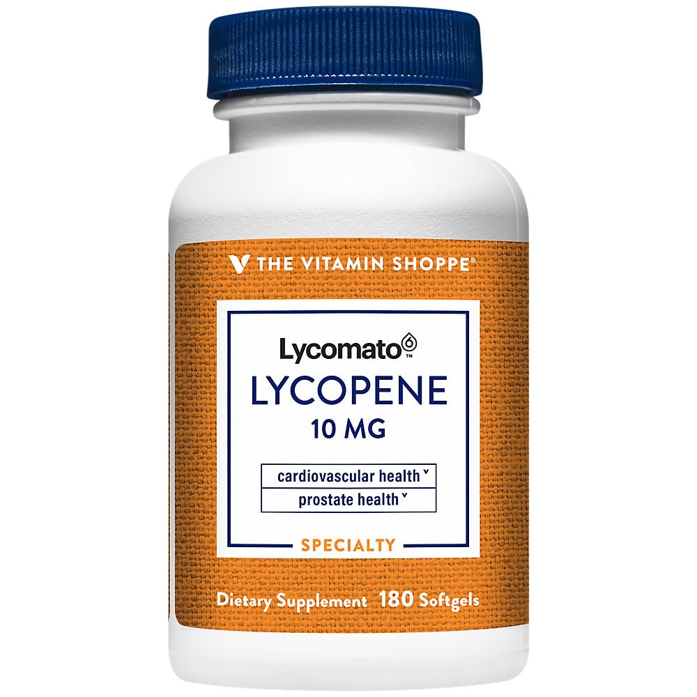 Shoppe Lycopene 10MG, Antioksi Bu Destekler Cardiovascular, Prostate & Hücre Sağlığı (180 Softgels)