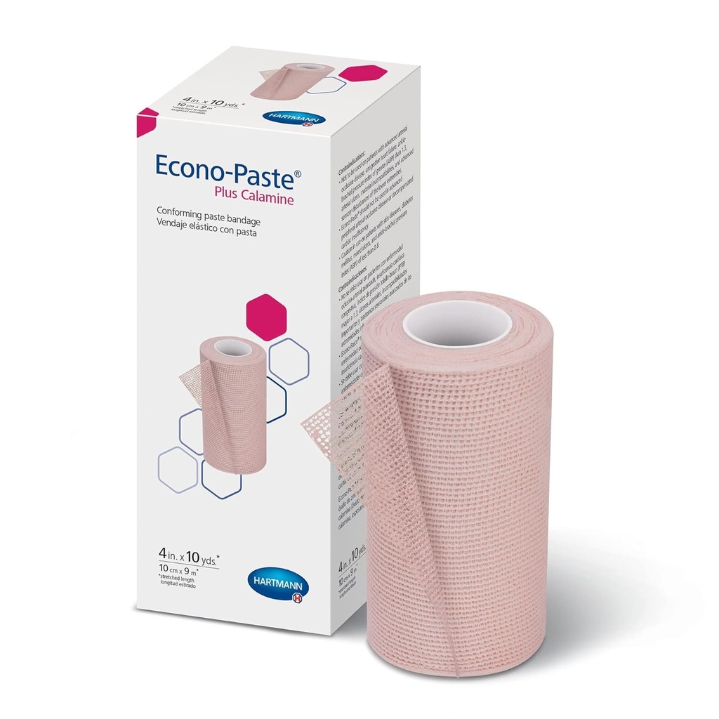 Hartmann 47410000 Eko-Paste Conform çinko-Oxide Paste Bandage ile Calamine, Latex-Free, 4" Genişlik, 10 yd. Uzunluk (Pack of 12)