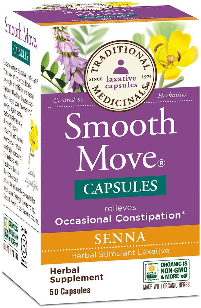 Geleneksel Tıbbiler - Smooth Move Senna, 50 Capsules