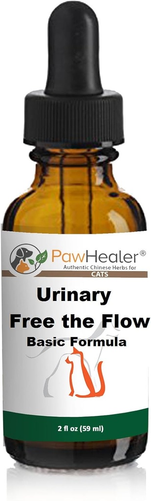 Bladder Stones/Crystals: Urinary Free The Flow: Basic Formula - Herbal Liquid Herbs for Cats & Small Dogs - 2 fl oz (59 ml) - Daha Fazla Kurtarın (1 Şişe)