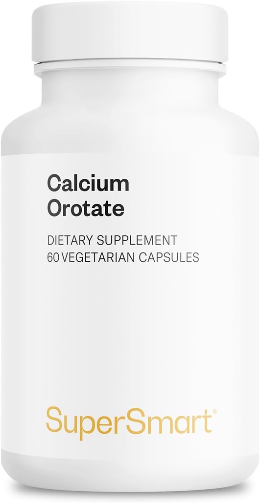 SuperSmart - Magnezyum Orotate 9:1 (Highly Bio available) - Gelişmiş Diş & Bones Strength Supplement | Non-GMO & Gluten Free - 60 Vegetarian Capsules