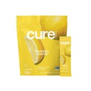Cure Hydration | Plant-Based Electrolyte Drink Mix | Nodrew Sugar | FSA & HSA | Dehidrasyon Yardımı Tuvalet Su ile Yapıldı | Non-GMO | Vegan | Pouch of 14 Packets - Lemonade