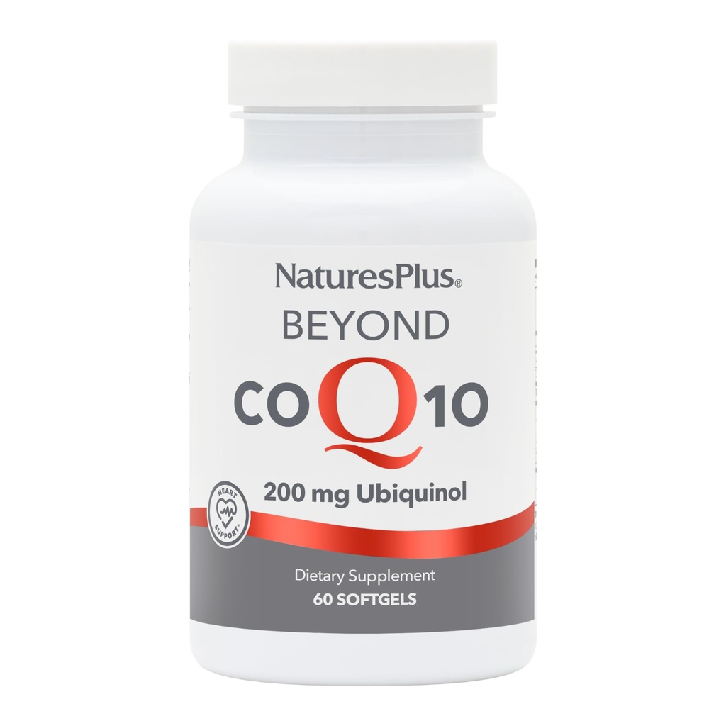 NaturesPlus Beyond CoQ10-200 mg Ubiquinol - 60 Swallow Softgels - Yüksek Potency, Yüksek Aborpsiyon Tamam, Kalp Sağlığı, Antioksit - 60 Hizmetler