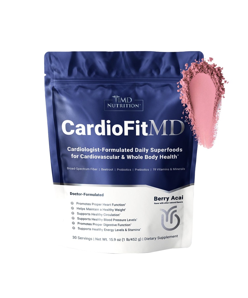 1MD Beslenme KartioFitMD - Vegan Beets Superfood Keto-Friendly - Nitrik Oksit Tamam - Arıt Kök Toz - Yüksek Fiber İçilir - 30 Gün