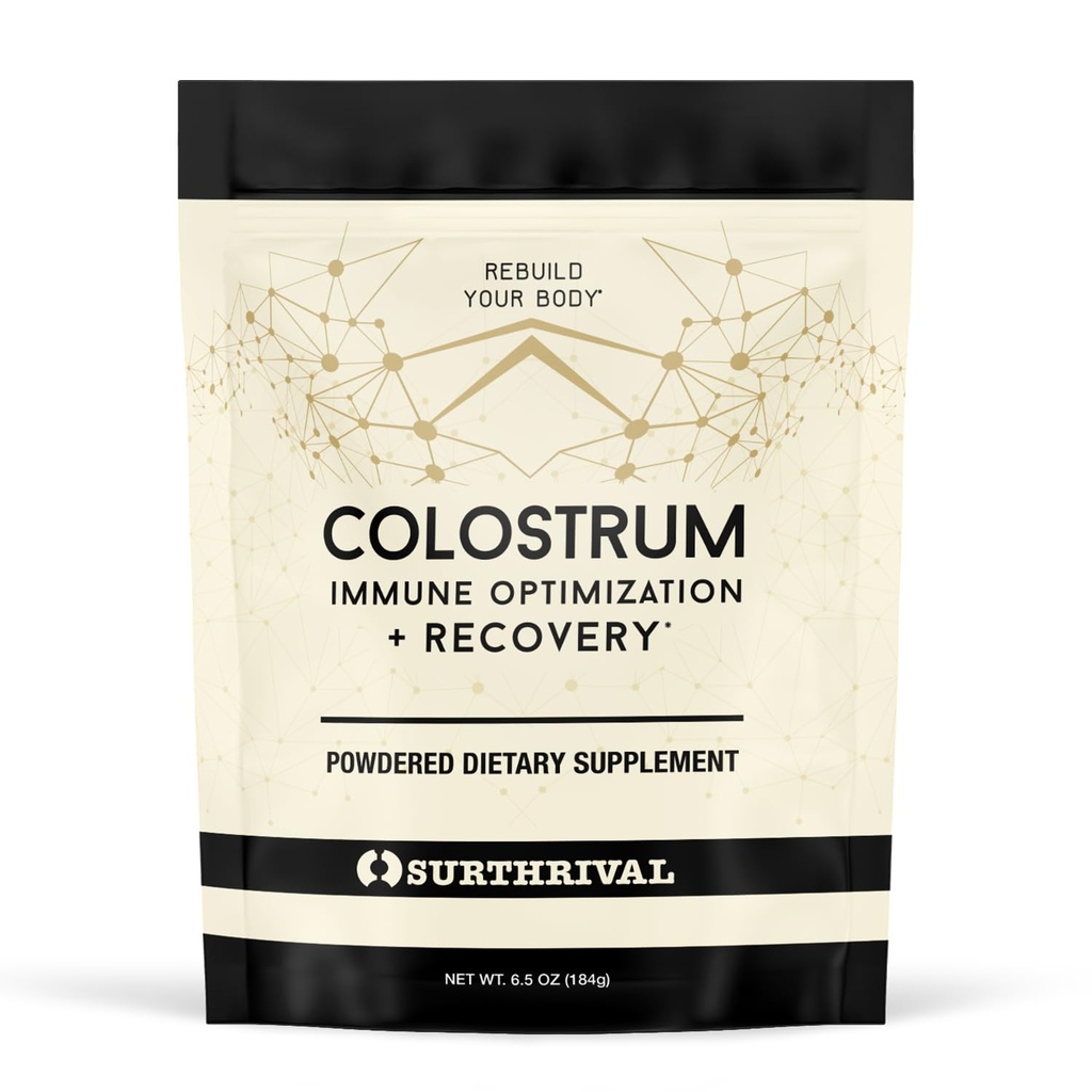 Surthrival: Colostrum Toz (6.5oz), Immune Optimizasyon ve Kurtarma, Tozlu Diyet Tamam, Gut Health, Immune Support, Keto Friendly