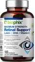 Biyophix Retina Destek En Az Güç Kompleksi Formula 100 Capsules - çinko Vitamin C E Lutein DHA Omega-3 Astaxanthin Hyaluronik Asit - Destekler Göz Vizyon Health