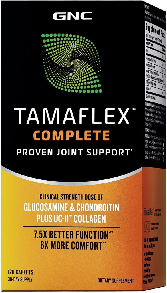 GNC Tamaflex Tamam, Ortak Destek sağlayın, 120 Caplets