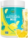 Elektrolyte Toz – Zero Sugar Lemon Hydration Mix | 90 hizmet | DW, Vegan, Gluten-Free | Natural Electrolytes for Muscle Recovery, Energy & Immune Support | Electrolyte Drink for Women