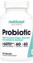 Kadın 60 Milyar CFU, 60 Capsules, Acacia Fiber, Uva Ursi, & Cranberry Tür - Non-GMO & Gluten Free