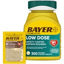 Bayer aspirin 81 mg Tabletleri 300ct ve 2 Kont Gerçek aspirin 325 mg Kaplamalı Tabletlerin Paketi