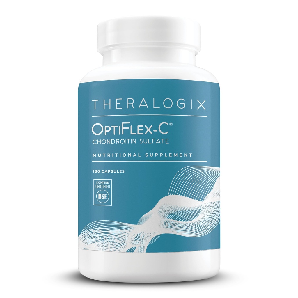 Theralogix OptiFlex-C Chondroitin Sulfate - 90 Günlük Supply - Chondroitin Capsules - Sağlıklı Ortak Fonksiyonlar ve Hareketliliği Destek - Kadınlar ve Erkekler için Ortak Destek Desteği Tamamladı - 180 Capsules