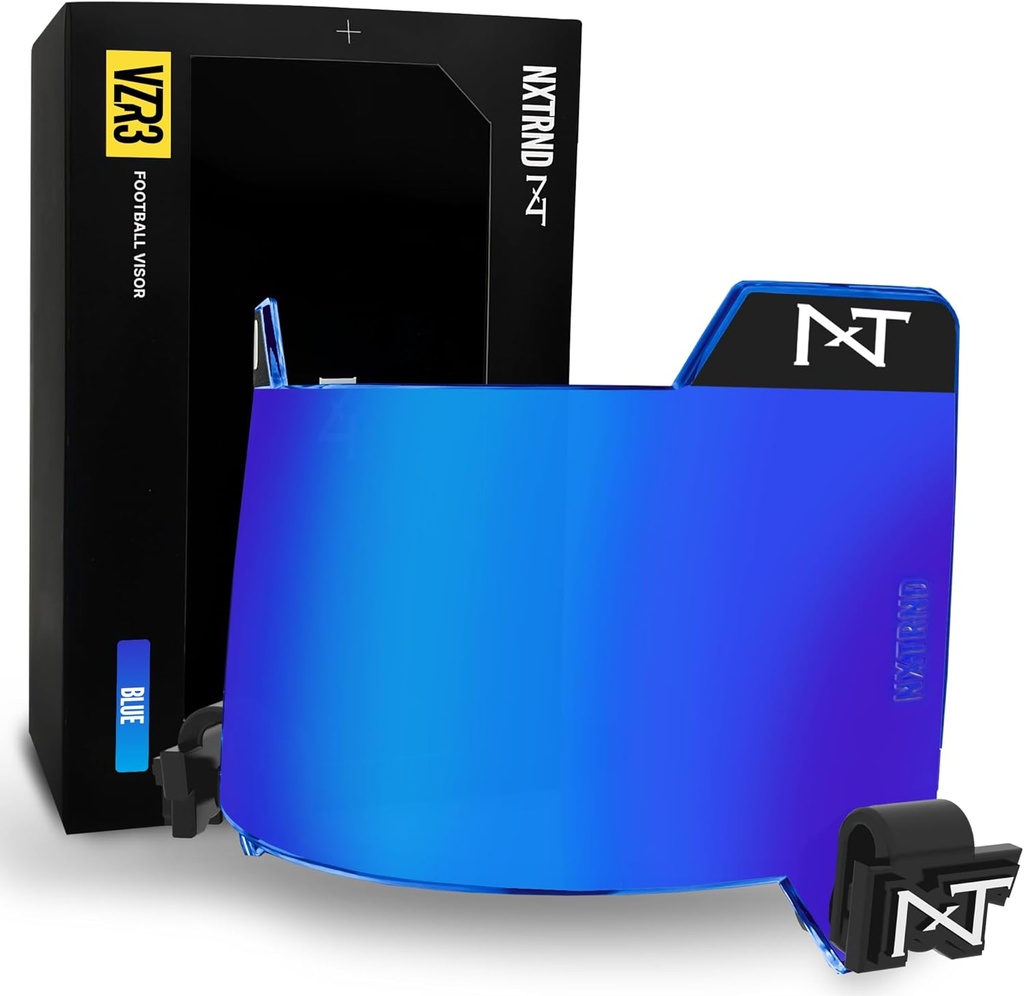 Nxtrnd VZR3 Futbol Visor, Curved Lens Teknolojisi, Fits Adult & Youth Football Helmets
