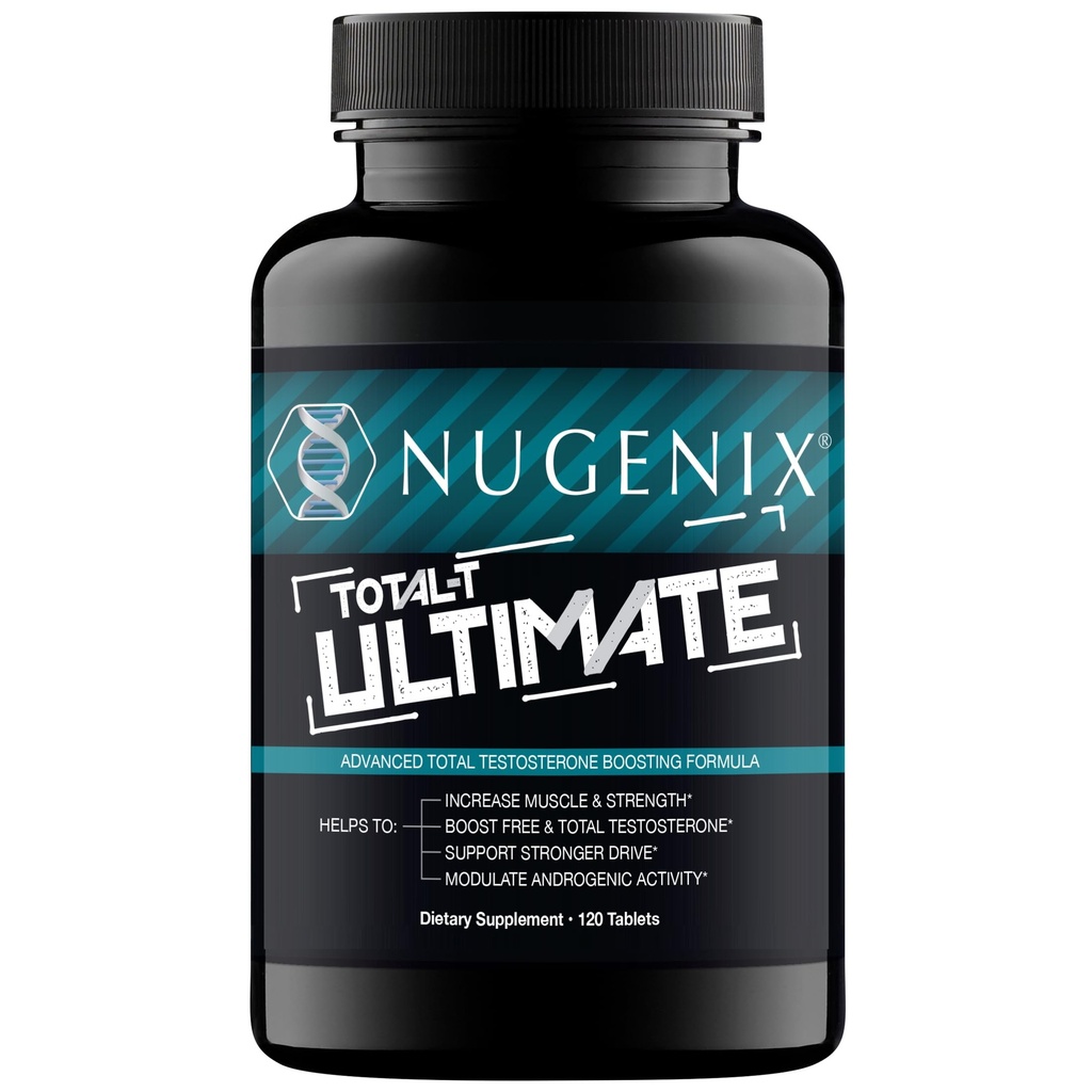 Nugenix Total-T Ultimate - Erkekler için Gelişmiş Ücretsiz ve Toplam testosteron ATM - 120 Tablet