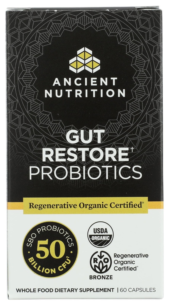 Eski Beslenme Organik Gut Probiyotikleri 50B, 60 Ct