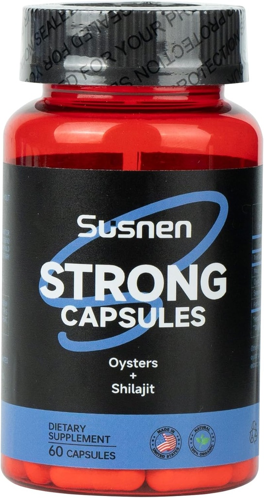 Strong Capsules, with Oyster Titanium Seaweed Extract, Minerals, Promotes Absorption, Male Energy Supplement, Strengthens The Body and Provides Natural Energy to The Body. (60 Capsules)