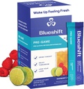 Bluechange Pre-Game - Pre drink NAC Supplement, Electrolytes Toz Paketleri, Hydration Packets, Liver Support with Ginger, Cysteine, Milk Thistle, No Sugar Toz Sticks (10 Pack)