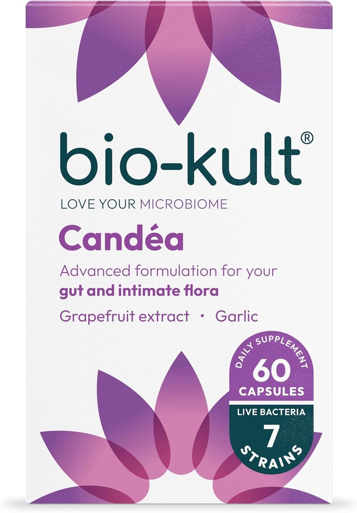 Bio-ALt Candea - 60 Capsules - Probiyotik for Intimate Flora, Probiyotik for Women, Probiyotik for Men, with Gra and Grapetre Ekstradüksiyon