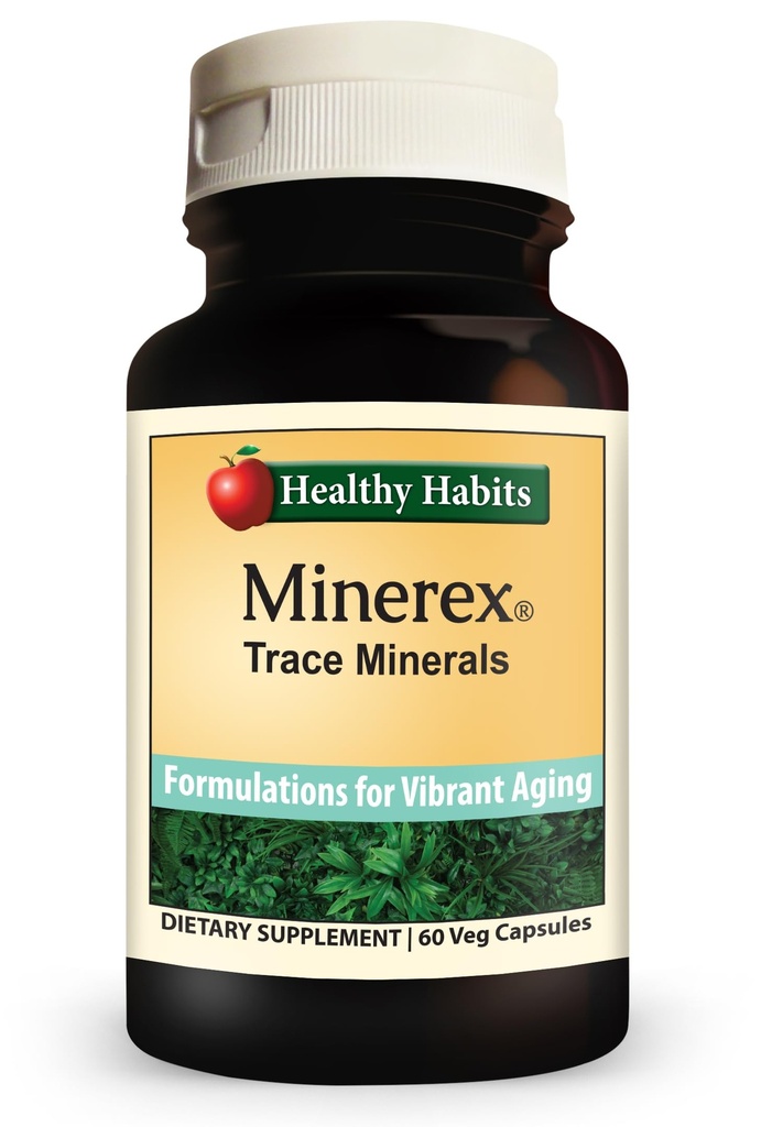 Sağlıklı Alışkanlıklar MINEREX Yüksek Potency Complete Mineral Supplement with Sentramin Plant and Sea Bed Minerals, Senonian Vegetate 60-Count