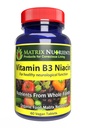B3 NIACIN - Digestive, Heart ve Immune Support! - 100% Organik - Ayrıca Beyin Fonksiyonlarını Geliştirin, Enerji ve Stresi Azaltın - Vegan Tabletleri (60ct)