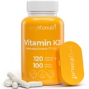 LongLifeNutri Vitamin K2 MK-7 100 Live - Bones ve Circulation için Nutrient Destek, 120 Vejetaryen Capsules, 4-Month Supply, Lab Tested, ABD'de Yapıldı, Non-GMOMO