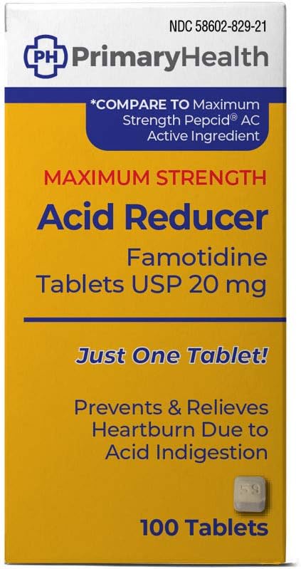 En Güçlü Asit Tespiti Famotidine 20 mg Tabletleri, 100K