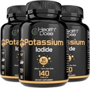 Sağlık Dose P Properties + Iodide (KI) Tabletler - 130 mg 140 Tabletler - Tiroid Desteği için, Hücre Metabolism & Elektrolyte Balance – Non-GMO, Gluten-Free, GMP sertifikalı 3 Paket