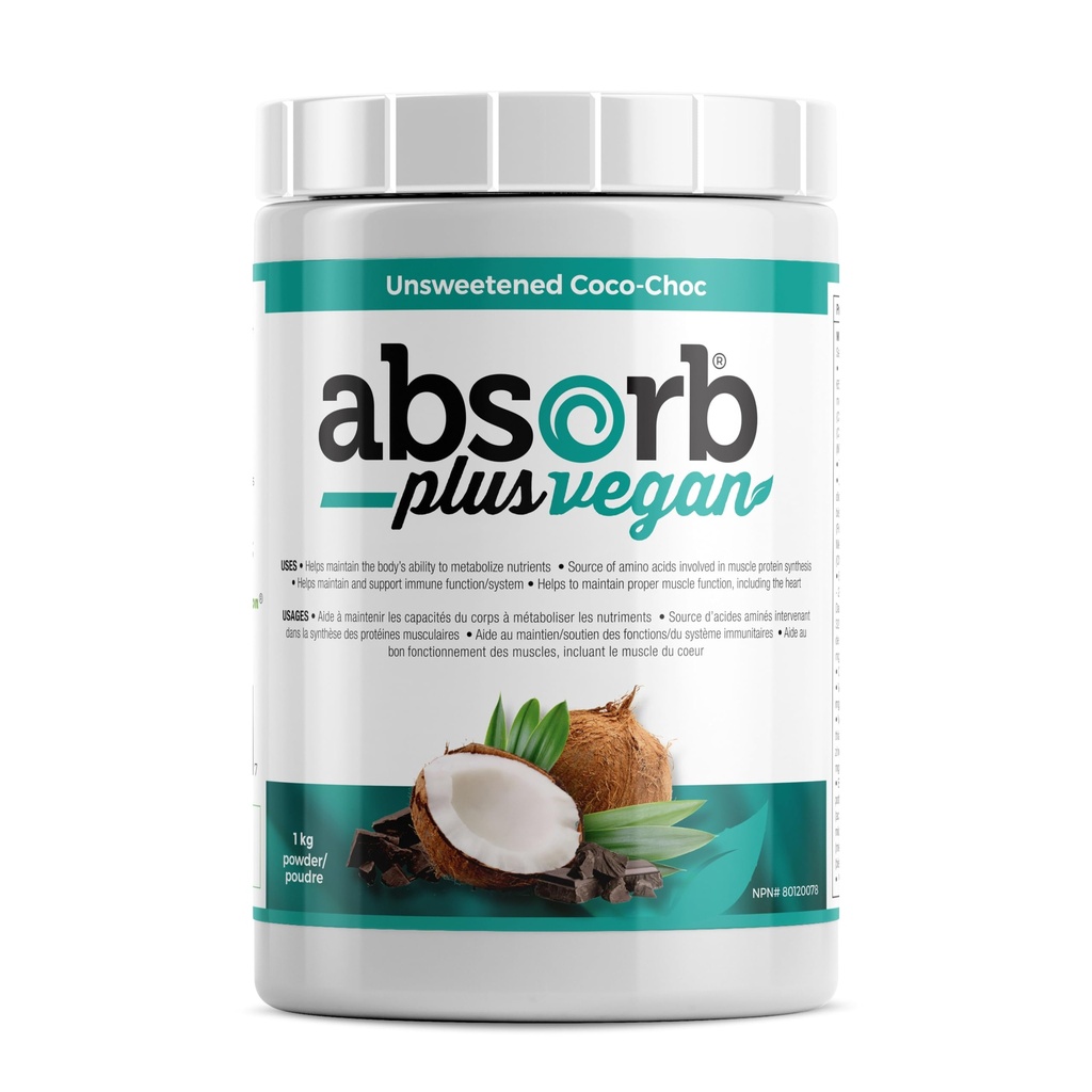 Vegan Isolate Protein - Gut Health, Beslenme Desteği, Doğal Malzemeler, Gluten-Free, Organik Sprod Rice Protein (2.2 lbs, Unsweetened Coco-Choc)