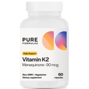 SafFormulas Vitamin K2 MK7 (Menaquinone-7) / Yüksek Potency 90 Telefon | 60 Vejetaryen Capsules | Bone & Cardiovascular Support | Soy-Free, Non-GMO, 60 Day Supply