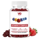 VITA GLOBE B Kompleks Gummy Vitaminler - C, Niacin, B6, B12 & Biotin | Daily Supplement for Energy, Metabolism & Bilişsel Destek | 60 Gummies (Pazar 1)