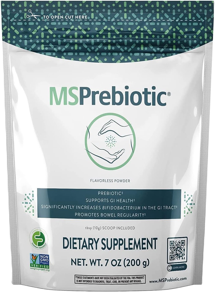 Prebiyotiks Fiber Supplement Çok Yüksek Plastik Kaynağı | Original Superfood Gut Health Supplements That Feed Probiyotiks | Prebiyotik Fiber Toz (7 oz)