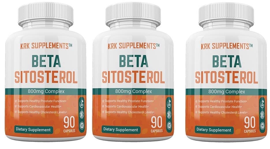 Şişeler Beta Sitosterol 800 mg Yüzde 270 Total Capsules Prostate Support