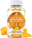 Erkekler ve Kadınlar için Kre Güçlü, Kas Builder, Enerji Boost, Sugar Free, Vegan, Mango Flavor-60 Count