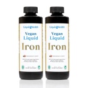 LIQUIDHEALTH Vegan Sıvı Demir Supplement with SunActive & Ferrochel Fe - Natural Energy, Immune System & Metabolic Support, Zihinsel Clarity, Prenatal/Postnatal - USA Made, Non-GMO (2 Pack)