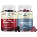 Kadınlar ve Erkekler için Doğal Cranberry Gummies - Ekstra Kuvvetler Için Ekstra Kuvvetler - Antioksi Cranberry Chews - Chewable çinko Citrate 50 mg Immunity