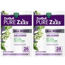 ZzzQuil Pure Zzzs All Night Extended release, Melatonin Sleep Aid Tabletleri, Helps You Stay Asleep Longer, Sleep Aid for Adults, 2 mg per Tablet, 56 Total Tabletler (2 Paketler 28)