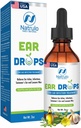 Natrulo Natural Ear Drops for Ear Infection - Homeopathic, Herbal Eardrops for Adults, Children & Pets - for Ear Aches, Swimmer's Ear, Loosen Wax - Kids Safe Ear Oil, Made in USA (2 Oz)