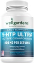 100% Saf 200 MG 5-HTP Sağlıklı Uyku ve İyilik İçin Ultra - Destek Mood, Stres, Uyku - 5HTP Kalsiyum ile Tamam - 60 5HTP 200 mg Capsules, 30 Hizmet