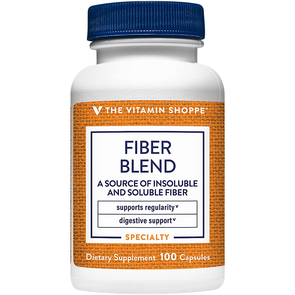 The Shoppe Fiber Mix, A Natural Source of In unknown and uli Fiber, Supports Digestive Health & Regularity (100 Capsules)