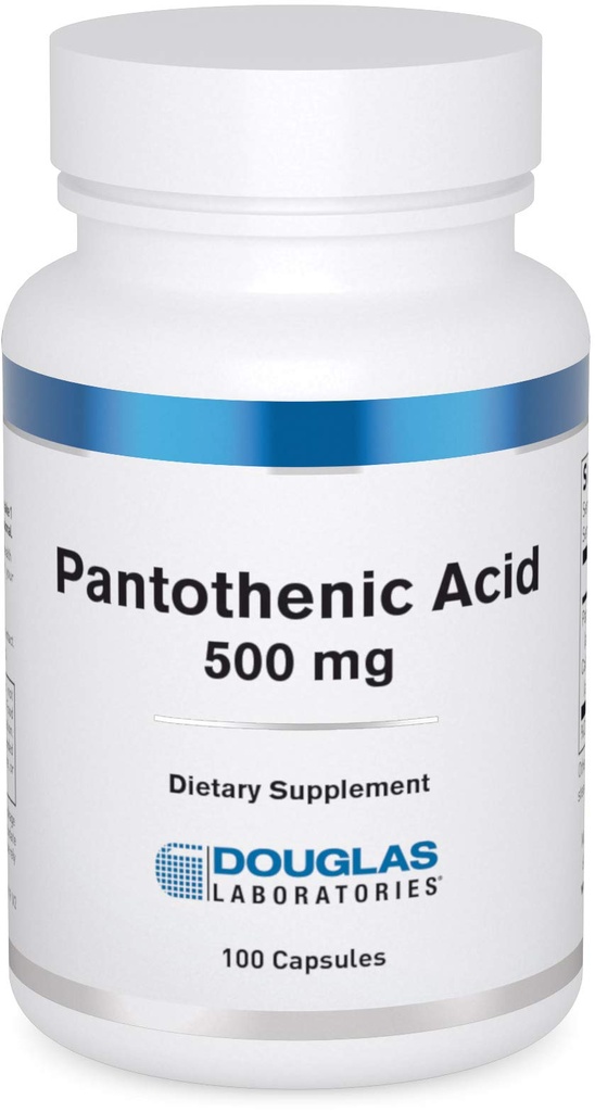 Douglas Laboratories Pantothenic Acid 500 mg | Vitamin B5 Hücre Enerji Üretimi ve Metabolism* | 100 Capsules