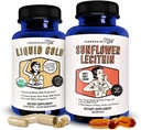 Legendairy Milk Liquid Gold + Sunflower Lecithin Lactation Supplement for Milk Supply Arts ve Clogged Milk Ducts - Süt Akışı için Emzirme Supplements ve Süt Üretimi