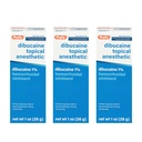 Rugby Dibucaine Topical Anesthetic% 1 Hemorrhoid Ointment - Itching ve Yanan için Ağrı Yardımı Kremi, Hemorrhoid Tedavisi, Anti Itch Cream 1 Oz (3)